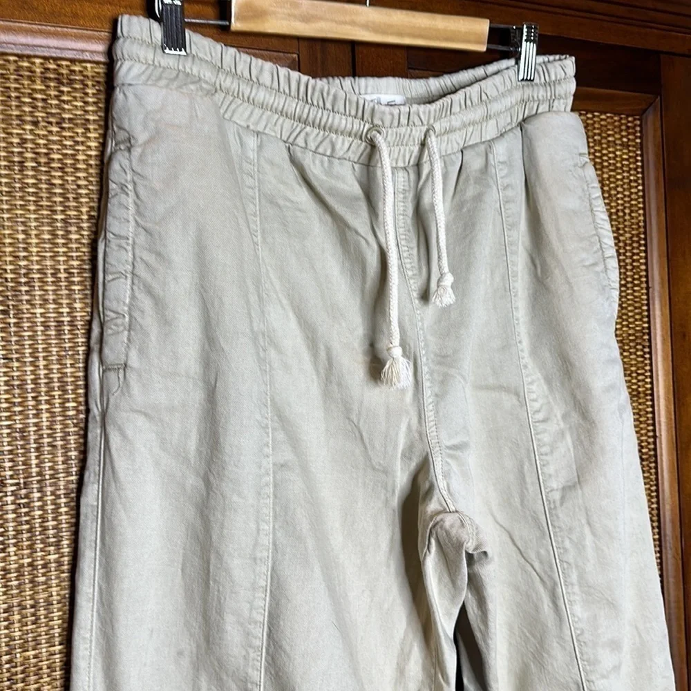 We The Free Wideleg Drawstring Jeans Stone/Neutral Large